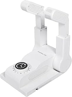 - FORLIM Boot Dryer for Work Boots, Shoe Dryer with Heat Blower, Glove Dryer & Boot Warmer - 180° Adjustable Dry Rack - Telescopic Bendable Dry Ports - Intelligent Timer - White