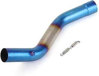Exhaust Pipe For KAWASAKI For Ninja ZX-10R ZX10R For ZX 10R 2009-2020 Motorcycle Exhaust Mid Link Pipe Slip On Motorcycle Exhaust Muffler(Blue)