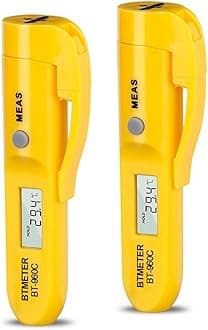 Digital Infrared Thermometer with Pocket Clip - Instant Read Thermometer Non-Contact Compact Temperature Tester for Meat Candy Cooking Food Grill Kitchen BBQ Candy Water-2PACK(NOT for Human Temp)