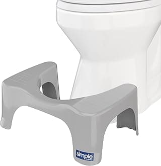 Squatty Potty The Original Bathroom Toilet Stool, Curve Lightweight with Sleek and Modern Design, Gray, 7"