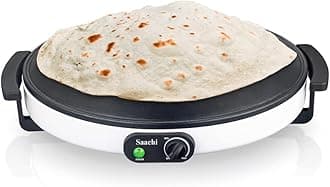 Saachi 40cm Non Stick Dome Shaped Saj/gursaan/roti Maker, NL-RM-1855-WH