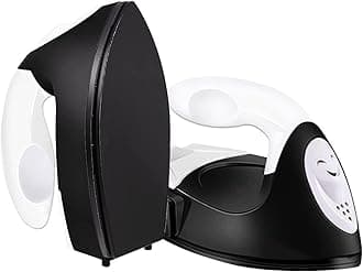 Mini Heat Press Small Iron Portable Heat Press Machine Mini Craft Iron with Charging Base Accessories for DIY T-Shirts, Shoes, Bag and Hats Heat Transfer Vinyl Projects (Black)