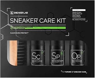 SNEAKER LAB Sneaker Care Kit - Essential Cleaning Kit - Cleaner + Protector + Deodorizer - 1.7 Oz. Bottles