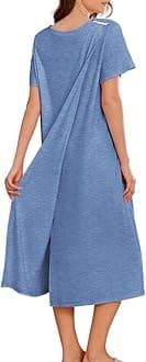 Hospital Gowns for Women Labor Delivery Shoulder Surgery Dress Adaptive Clothing Night Robes for Elderly Plus Size