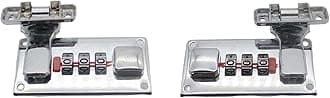 2X Suitcase Combination Lock Safety of Belongings While Traveling Alloy Luggage Suitcase Hasps with Combination Lock, Silver, 65 * 33mm