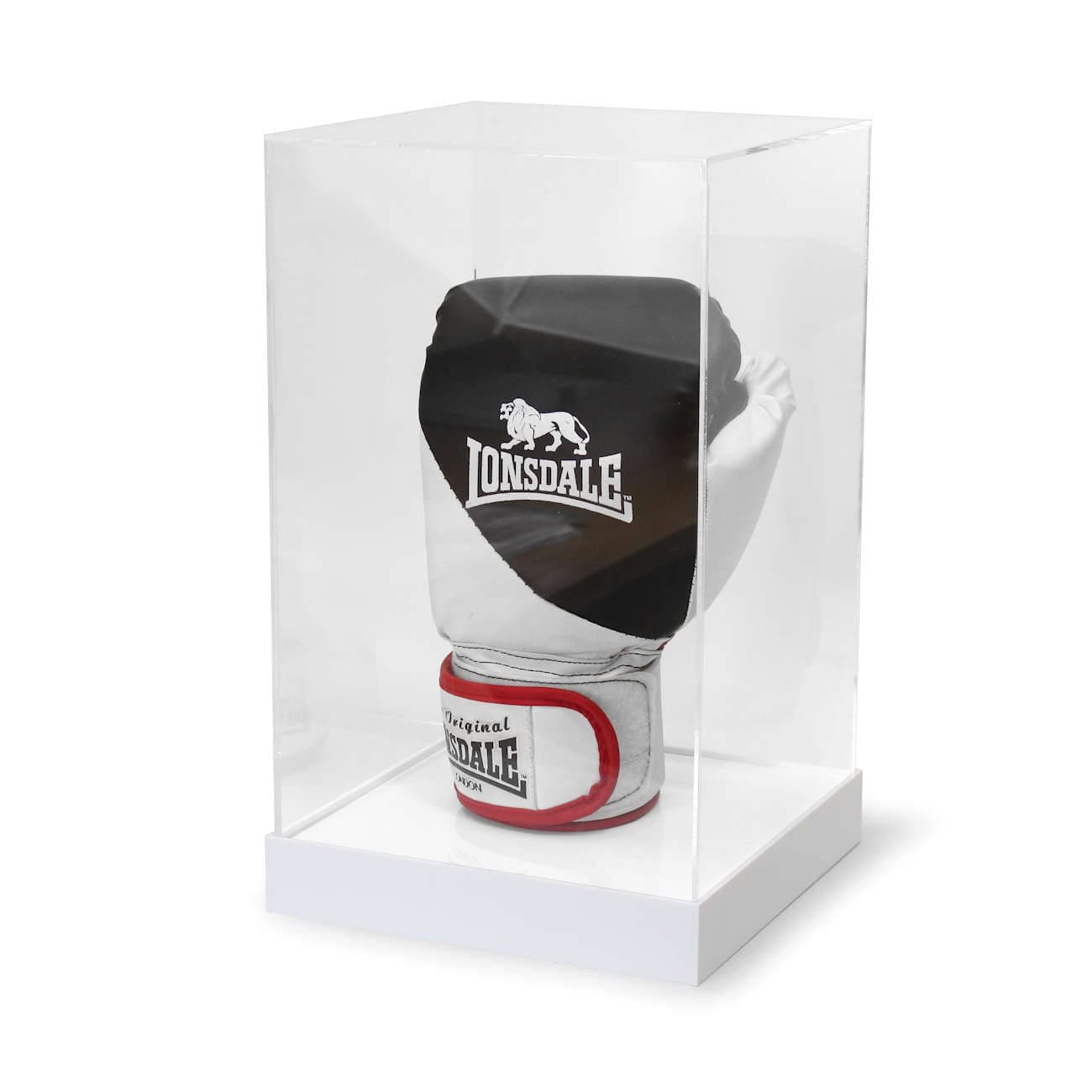 Boxing Glove Display Case - White Base