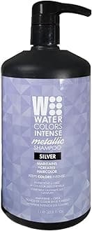Watercolors Intense Metallic Color Depositing Sulfate Free Shampoo, Maintains & Enhances Hair Color (INTENSE METALLIC SILVER 33.8 Fl Oz).