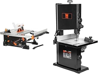 WEN 11-Amp 8.25-Inch Table Saw and 9-Inch Band Saw Benchtop Bundle