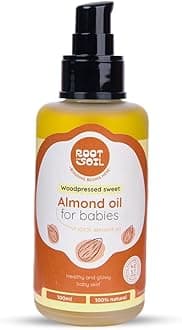 - Wood-Pressed Sweet Almond Oil for Babies - 100 ML, 0+ Months, 100% Almond Oil | Wood-Pressed | Newborn & infant friendly | Baby massage oil | 100% Pure Almond oil | No Preservative