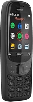 Nokia 6310 with curved 2.8 inch display, numeric keyboard, 8 MB RAM, 16 MB memory (32 GB with microSD cards), 1150 mAh battery, 0.3 Megapixel rear camera, FM radio - black