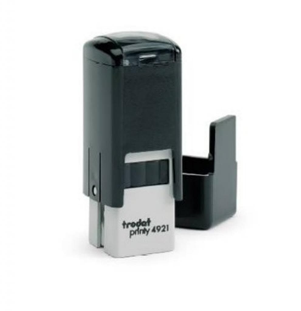 Customized Trodat Printy 4921 Self-Inking Rubber Stamp 1/2" x 1/2" Square Lipstick Size Water Base Ink