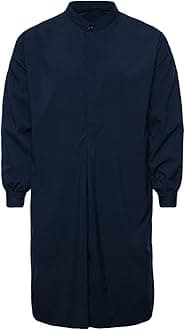 COOFANIN Mens Long Sleeve Kaftan Thobe Men Muslim Kaftan Thobe Men's Caftan Short Baptism Robes for Water Baptism White Kurta for Men African Dresses for Women UK Sales Clearance