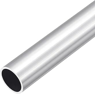 (27mm OD x 23mm ID) 6063 Aluminum Round Tube 300mm Length Industry Metal Tubing for Machinery Frame Construction DIY Projects