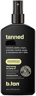 b.tan Deep Tanning Accelerator | Tan Intensifier Dark Oil - Dry Sun Spray Packed With Ultra Moisturizing Oils - Enhancer For Sun - 236ml
