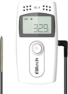 Elitech RC-4 Temperature Data Logger Recorder with External Temperature Sensor