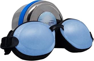 (Blue) - Tranquileyes Mini Sleep Mask for Nighttime Dry Eye Relief (Blue)