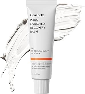 Genabelle PDRN Enriched Recovery Balm – 5,000 ppm PDRN & 10,000 ppm Panthenol Soothing Repair Cream for Sensitive Skin, Hydration & Barrier Strengthening, 50 ml (1.69 fl oz)