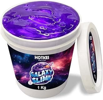 HOTKEI (1 Kg) Purple Galaxy Slime for Kids DIY Fruit Scented Metallic Magic Toy Slimy Slime Gel Jelly Putty Art Toys Birthday Gift Box for Boys Girls 3 to 10 Years