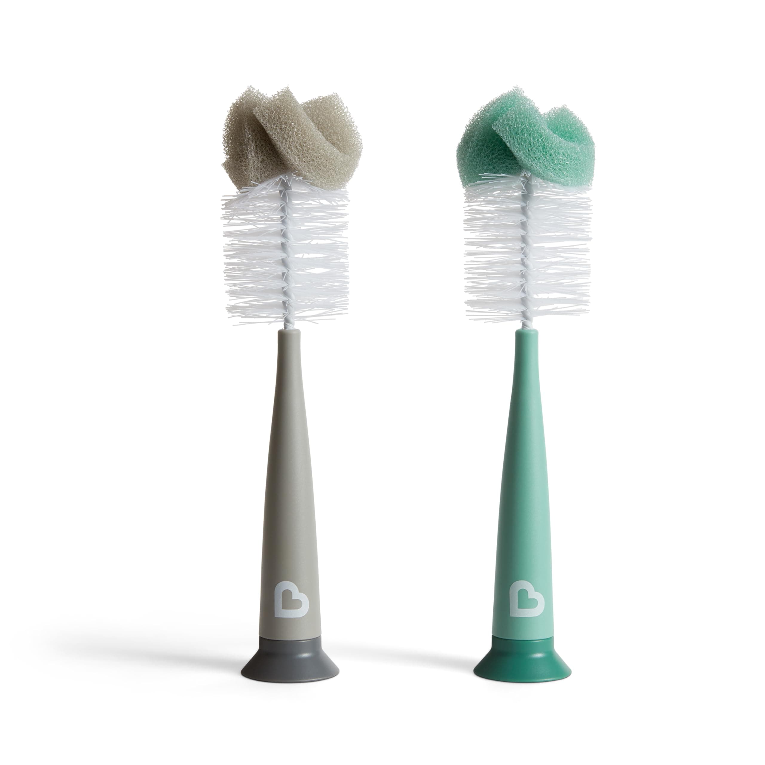 Munchkin Sponge Bottle Brush, 2 Pack, Grey