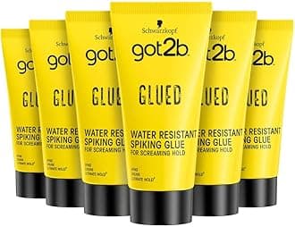 Schwarzkopf got2b Glued Spiking Glue Hair Gel, Water Resistant, Strong Hold for Up to 72 Hours, 150 ml - Pack of 6