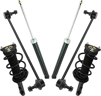 Front and Rear Suspension Kit Complete Strut & Coil Spring Assembly Shock Absorber Sway Bar Stabilizer Link Compatible with 2013-2019 Ford Escape