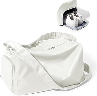 Large Gym Bag with Shoe Compartment, Workout Sport Duffle Bag for Women Travel, Waterproof Shoulder Overnight Bags Lightweight Carry on Tote Bags for Swim, Yoga, Dance