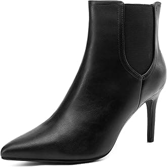 DREAM PAIRS Women's Pointed Toe Stiletto High Heel Ankle Booties