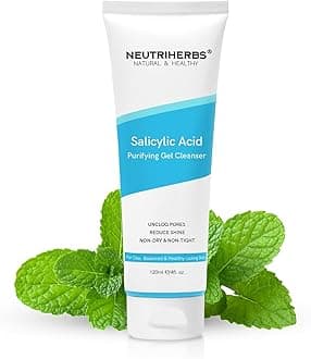 Neutriherbs Salicylic Acid Gel Cleanser, Acne Prone Oil Control Face Wash, Unclog Pore, Remove Blackhead Facial Wash - 4oz