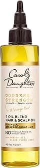 Carol's Daughter Goddess Strength 7 Oil Blend Scalp and Hair Oil for Waves, Coils and Curls, Hair Treatment with Castor Oil, 4.2 Fl Oz
