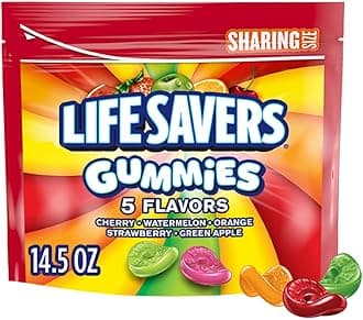 LIFE SAVERS Gummy Candy, 5 Flavors, Sharing Size, 14.5 oz Bag