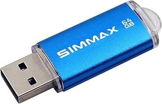Memory Stick 64GB USB 2.0 Flash Drives Thumb Drive Pen Drive (64GB Blue)