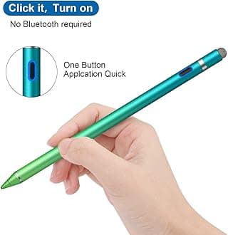 Active Stylus Pens for Touch Screens, Fine Point Smart Digital Pens Compatible with iPhone iPad, Samsung/Android Smart Phone&Tablet Writing Drawing