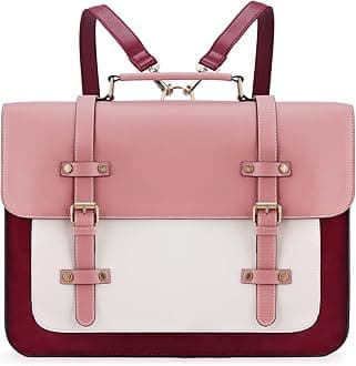 Laptop Bag for Women Vegan Leather Messenger Bag Fashion Briefcase Computer Satchel Bag