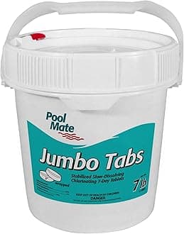 Pool Mate 1-1407 Jumbo 3-Inch Chlorine Tablets, 7-Pound