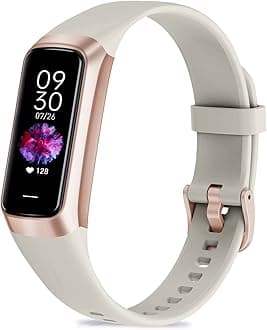 Fitness Tracker with 24/7 Heart Rate, Blood Oxygen Blood Pressure Sleep Monitor, Activity Trackers 5 ATM Waterproof,Step Calorie Counter Pedometer Health Smart Watch for Women Men(B)