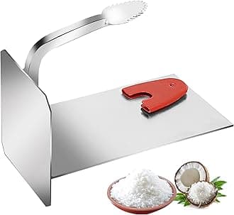 ROLTON® Steel CoconutScraper/Chirava/Table Top Handy Movable Coconut Scraper|Shredder| Peeler|Chopper|Grater|Thengathuruvi|Thicker Guage Chirava for Kitchen Perfect for Every House