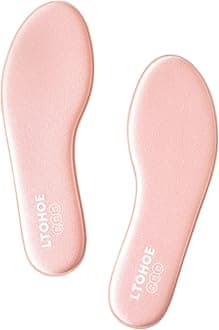 LTOHOE Memory Foam Insoles for Women, Replacement Shoe Inserts for Running Shoes, Hiking Shoes, Sneaker, Cushion Shoe Insoles Shock Absorbing for Foot Pain Relief, Comfort Inner Soles 8mm Pink US 10