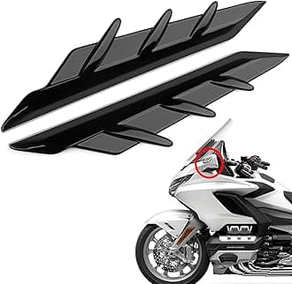PANICAL Motorcycle for Honda Gold Wing 1800 F6B GL1800 Black Decorative Cover Accessories 2018 2019 2020 2021 2022 2023 2024 2025 (Black Rearview Mirror Decoration)