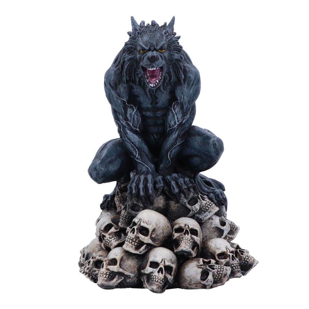Moon Shadow Wolf Figurine, Grey, 15cm (D5922V2)