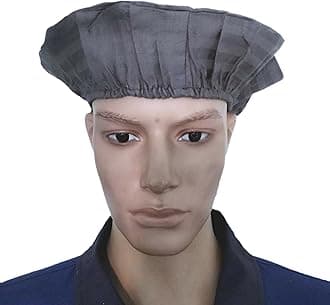 Trance Cotton Washable & Reusable Head Cap | Multipurpose Cover for Kitchen Cooking, House Cleaning, Garden & Farms | Food & Processing Industries, Hotels Hygiene Caps (Pack of 4, Grey)