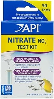 API Nitrate 90-Test Freshwater And Saltwater Aquarium Water Test Kit, 5 Count (Pack of 1)