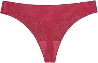Women's Seamless Thongs Briefs No Show Low Waist Comfy Bikini Underwear Breathable Panties Underpant for Women