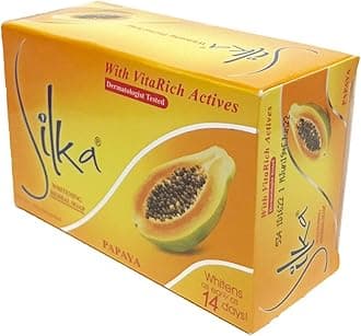 Silka Papaya Soap, 4.8 oz (135 g), Silka Papaya Soap