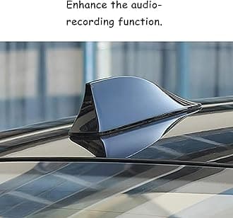 Shark Fin Antenna Cover for Car, Car AM/FM Radio Signal Roof Aerial Decoration, Vehicle Shark Fin Shape Cover with Adhesive Tape, Antenna Cover Replacement for SUV Truck Van Most Auto Cars