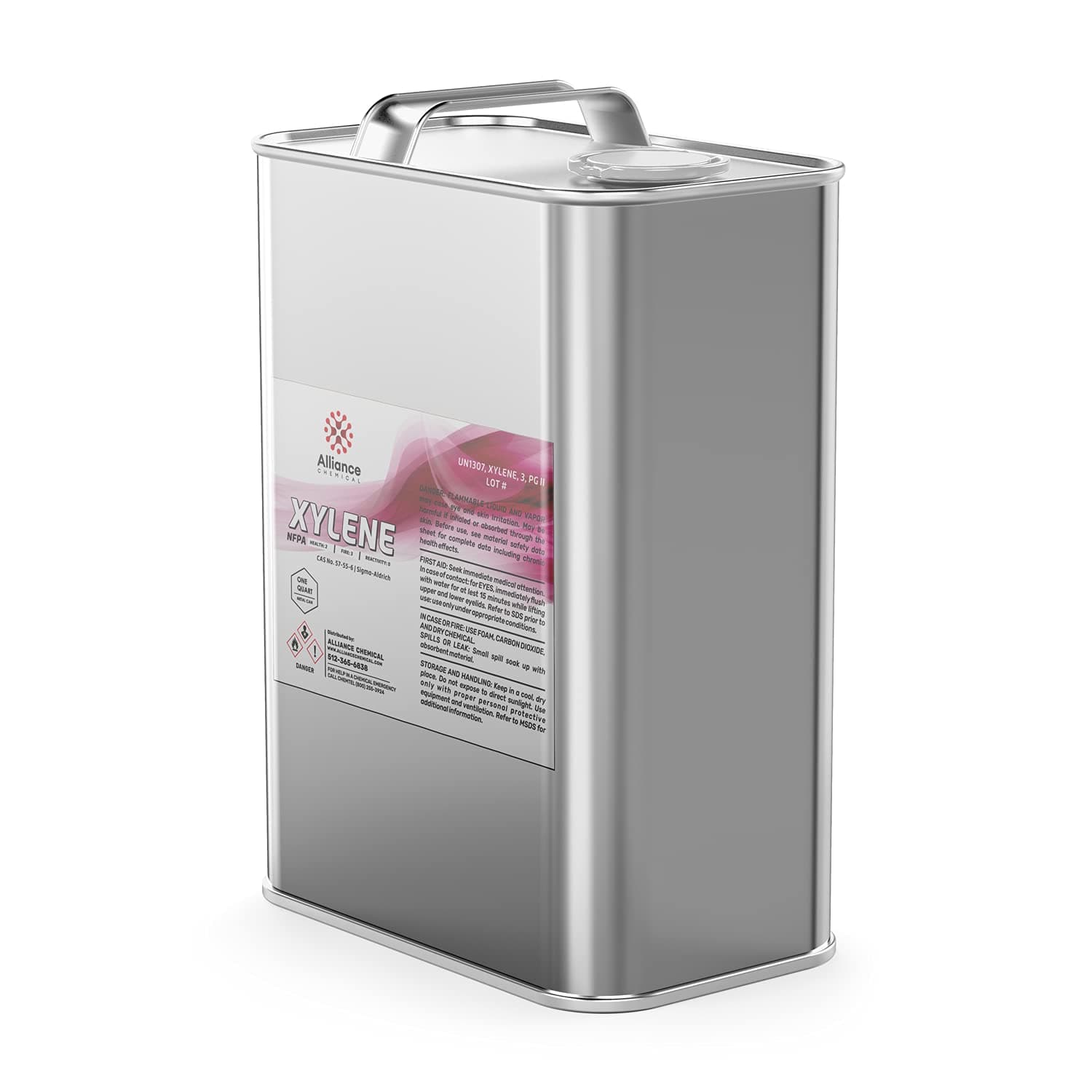 Alliance Chemical Xylene - 1 Quart (32 FL Oz) - Technical Grade Solvent for Cleaning, Surface Prep, Coating Work, and General Use