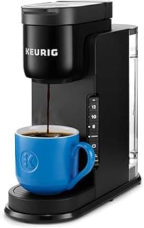 K-Express Single Serve K-Cup Pod Coffee Maker, 3 Brew Sizes, Strong Button Feature, 42oz Removable Reservoir, Black
