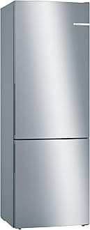 Bosch KGE49AICAG Serie 6 Freestanding Fridge Freezer, 201cm, 419L, 70cm XL wide