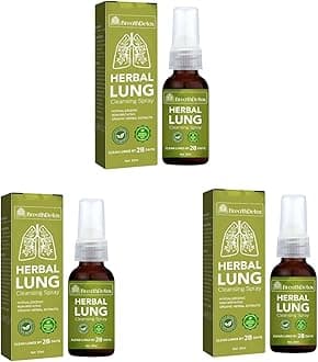 BreathDetox Herbal Lung Cleansing Spray, Herbal Lung Cleanse Spray, Natural Respiratory Cleanse & Breathe Spray, Lung Exerciser for Healthier and Cleaner Lungs (3 Pcs)