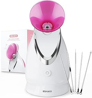EZBASICS GloRiasta Stainless Steel Humidifier Moisturizing Face Steamer
