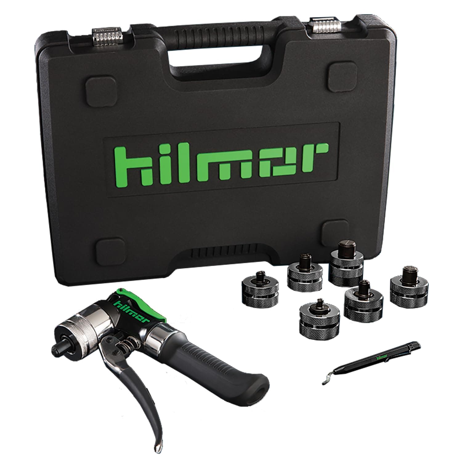 - Hilmor Compact Swage Tool Kit with Case, HVAC Tools and Equipment for Maintenance and Repairs, Single Hand Operation, Black